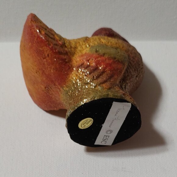 Teena Flanner - Tiny Turkey Figurine - 4 inches tall